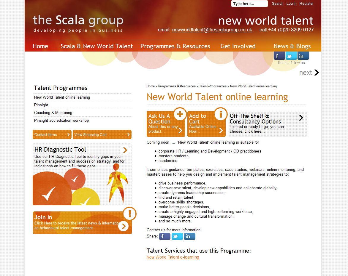 Talent Management Website Project